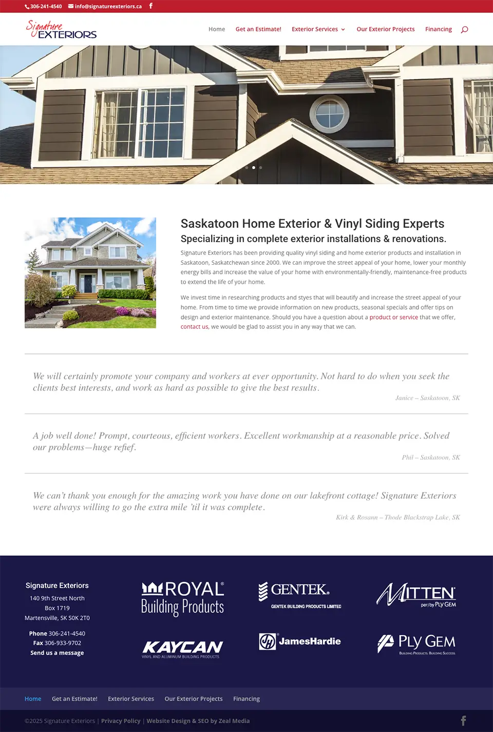 Web Design Siding Company