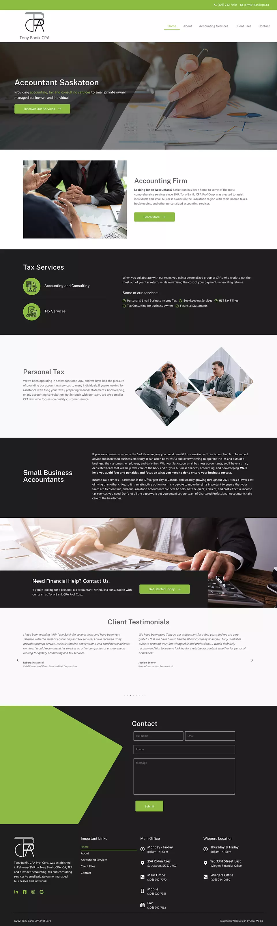 Accountant Web Design