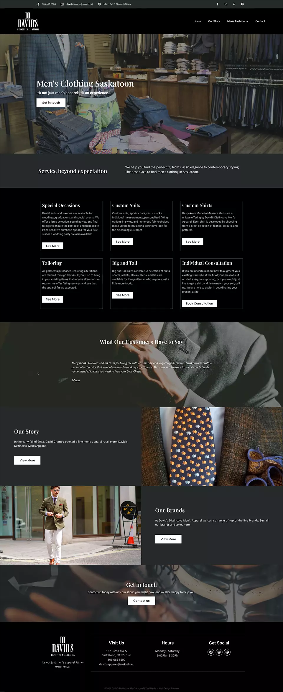 Clothing Web Design