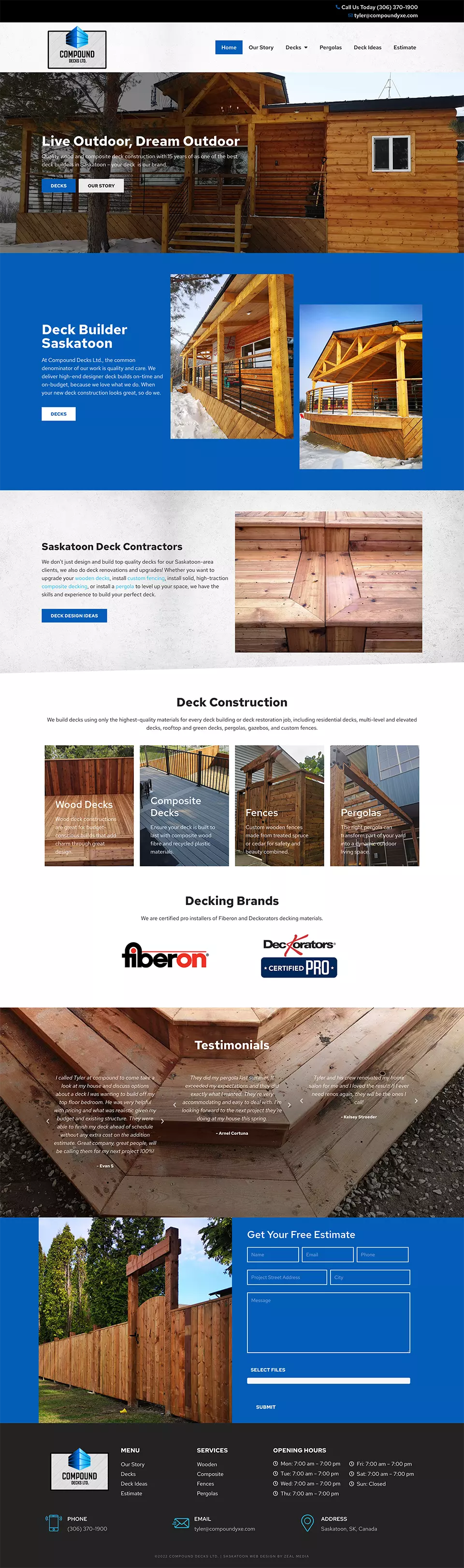 Contractor Website Design Services