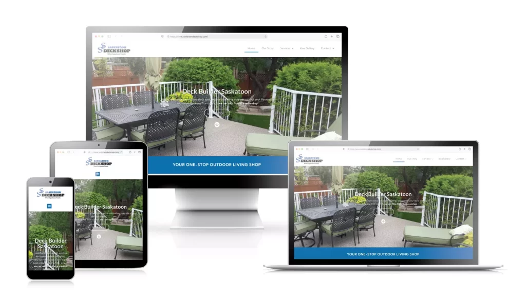 Deck Contractor Website Design
