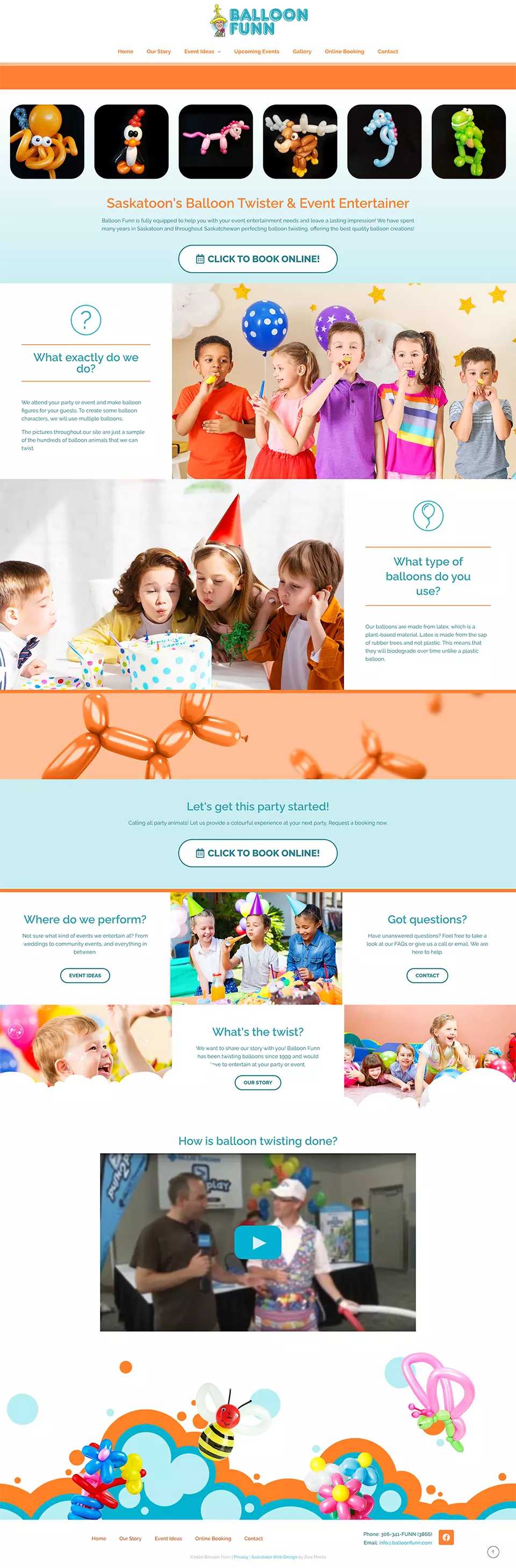 Entertainment Webpage Design