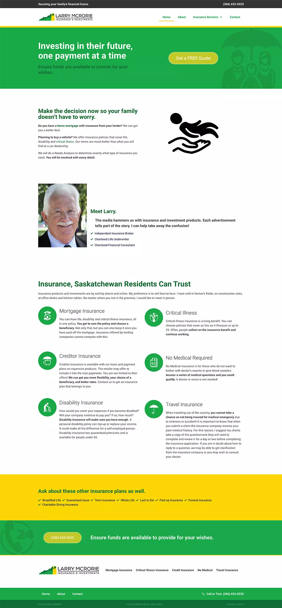 Insurance Broker Web Design