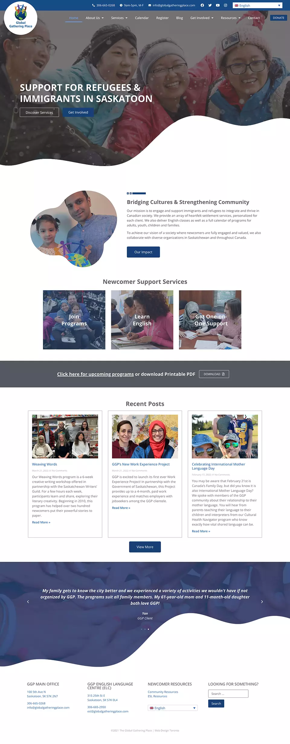 Multilingual Webpage Design