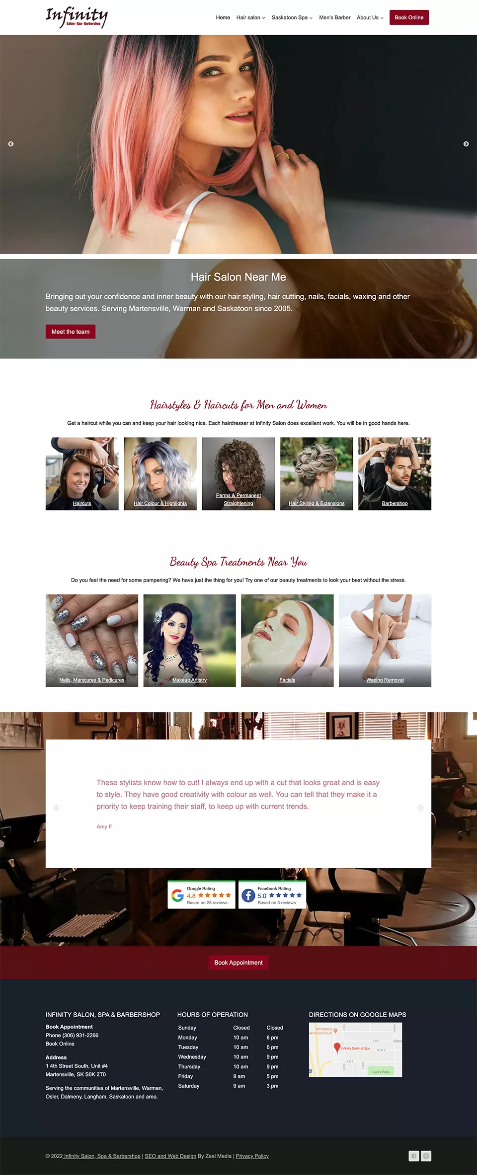 Salon Webdesign