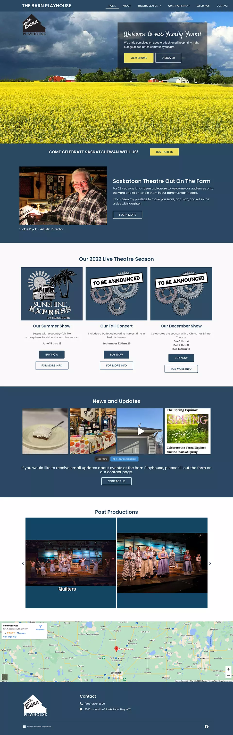 Theater Webpage Design