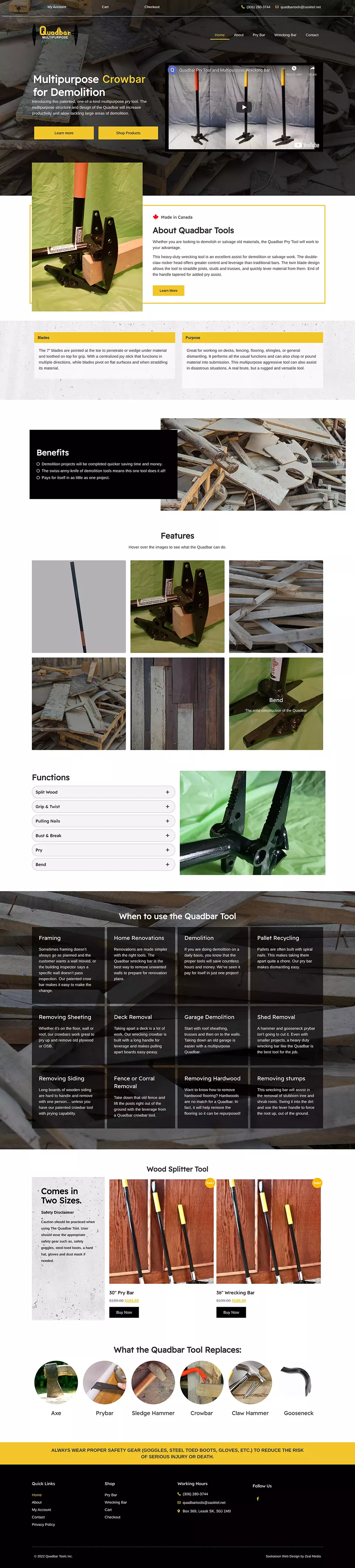 Tool Webpage Design