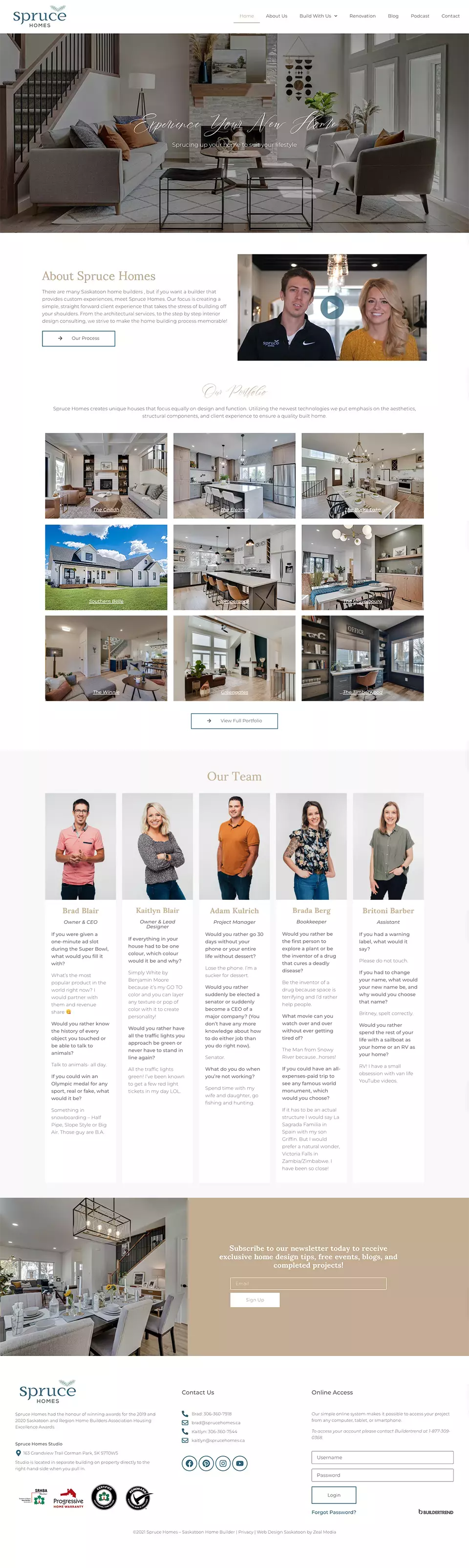Webdesign for Builders