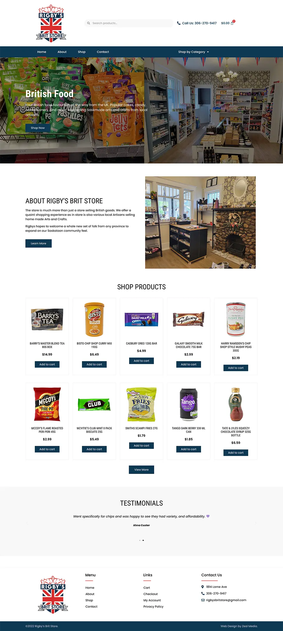 Online Store Web Design