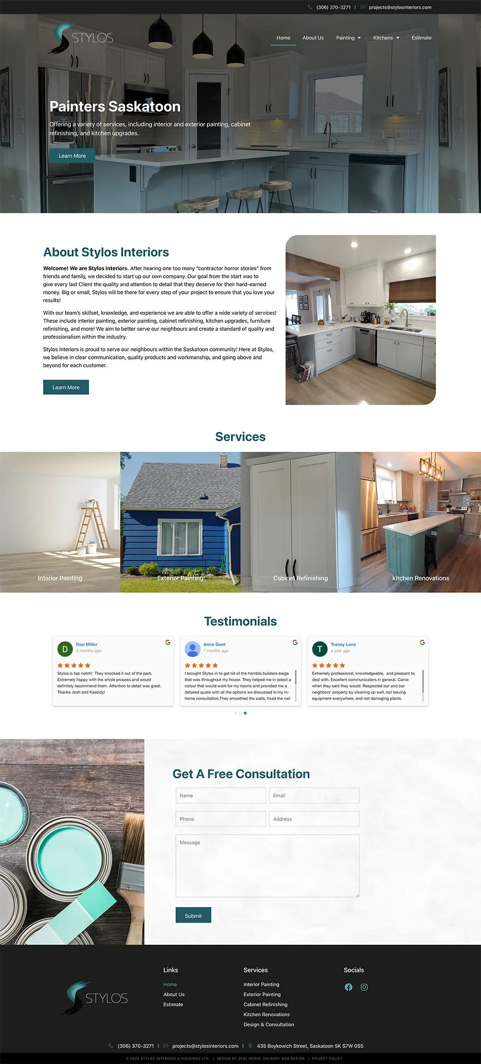 Painting Web Design