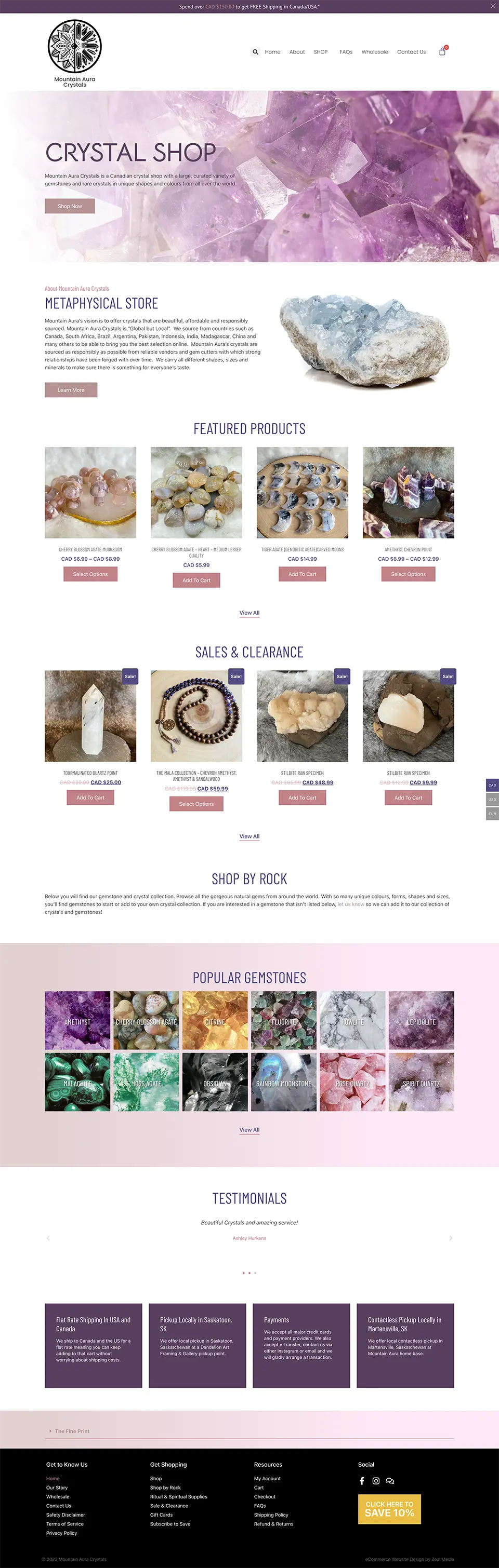 Website Design for Jewelry Business