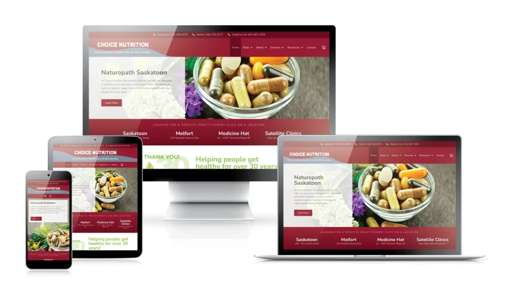 Naturopath Web Design