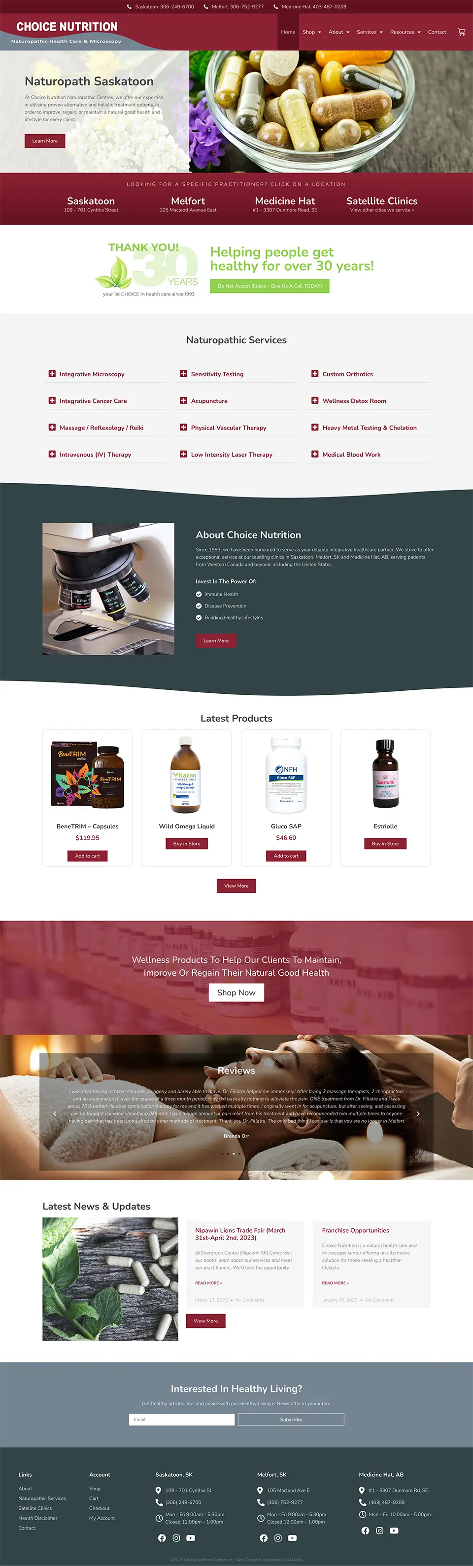 Naturopath Website Designer