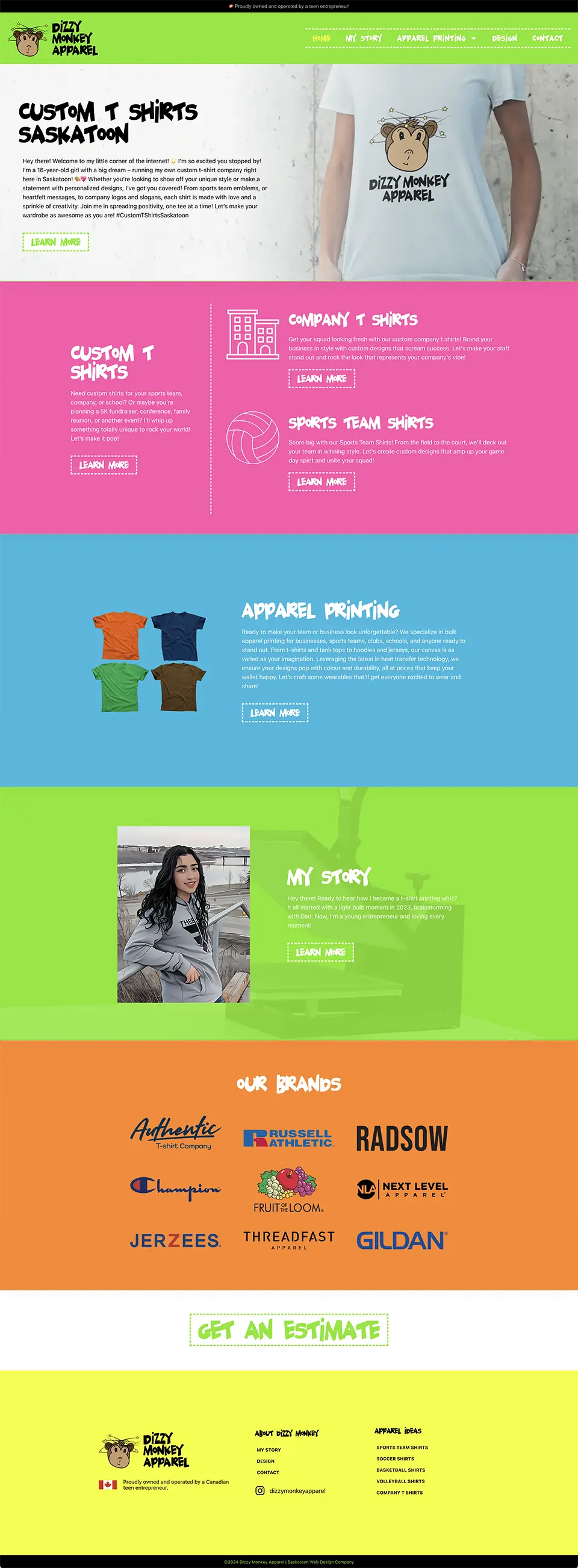 Apparel Web Design