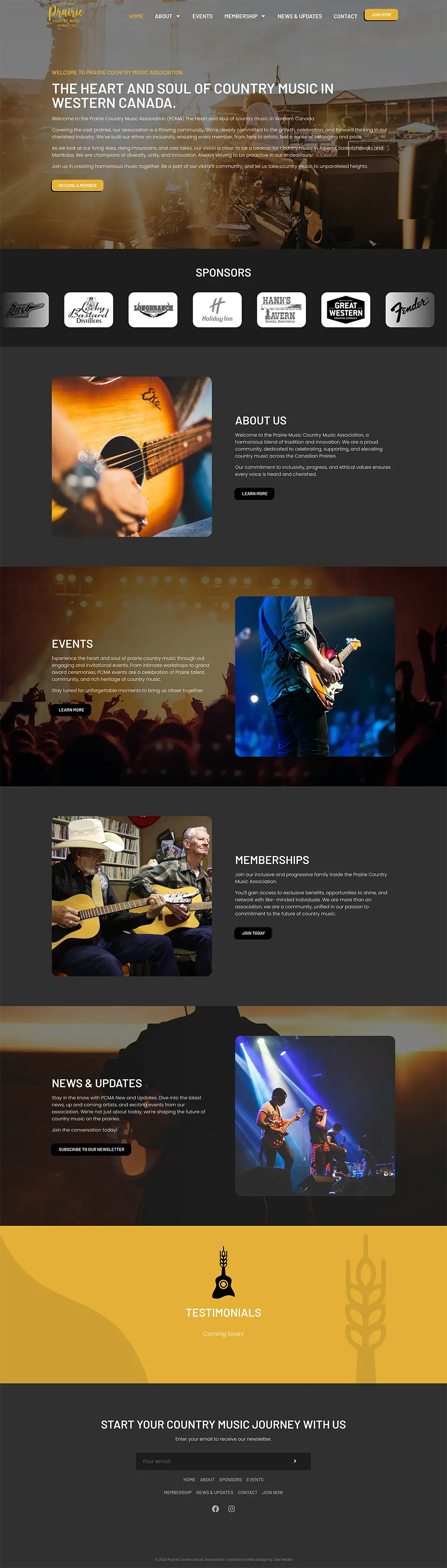 Music Web Design