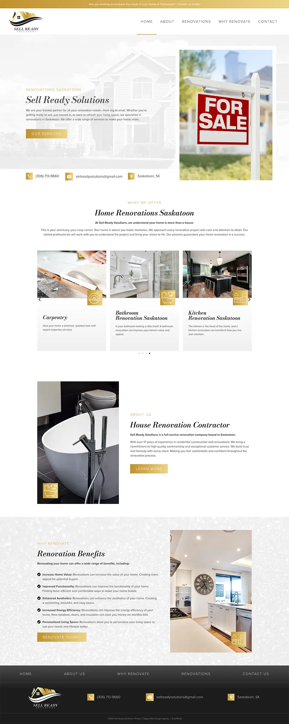 Home Renovation Web Designer